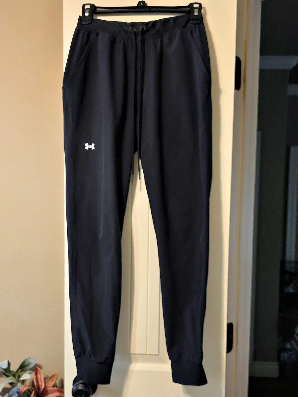 Womens Under Armour Sport Woven Jogger Pants Black XS